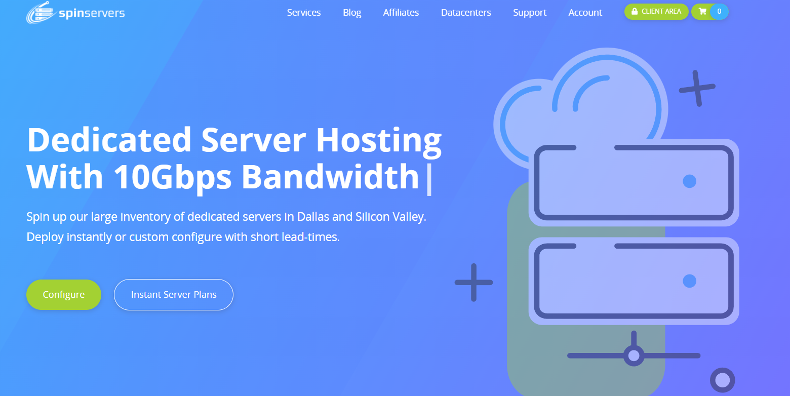Spinservers美国中部达拉斯机房独立服务器大促：79美元/月起，不限流量，超高配置，即刻交付！